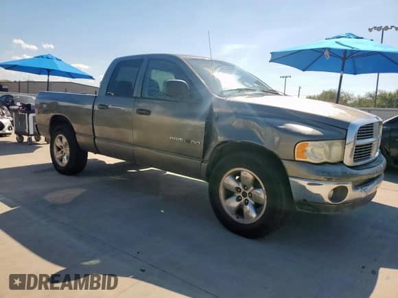 2005 Dodge 1500 SLT with VIN 1D7HU18N55S358824, listed as a Copart auction lot 80546725 with 343,668 mi miles and Salvage title. Bid and sale history available at DreamBid. Image 4.