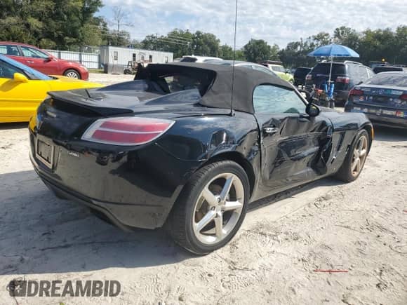 2008 Saturn Sky Red Line with VIN 1G8MF35X98Y119647, listed as a Copart auction lot 75611924 with 54,121 mi miles and Salvage title. Bid and sale history available at DreamBid. Image 3.