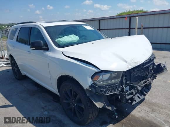 2017 Dodge Durango GT with VIN 1C4RDJDG6HC619365, listed as a IAAI auction lot 42921044 with 128,000 mi miles and . Bid and sale history available at DreamBid. Image 1.
