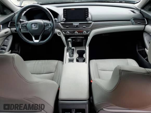 2020 Honda Accord EX-L with VIN 1HGCV1F54LA104322, listed as a Copart auction lot 58698445 with 77,606 mi miles and Salvage title. Bid and sale history available at DreamBid. Image 8.