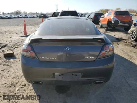 2008 Hyundai Tiburon GT with VIN KMHHN66F48U283974, listed as a Copart auction lot 78378094 with 172,726 mi miles and Salvage title. Bid and sale history available at DreamBid. Image 6.