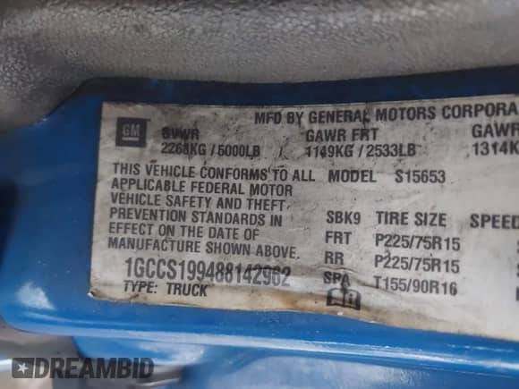 2008 Chevrolet Colorado Work Truck с VIN 1GCCS199488142962, выставлен на аукционе IAAI как лот 41539854 с пробегом 200 187 миль миль и . История ставок и продаж доступна на DreamBid. Изображение 9.