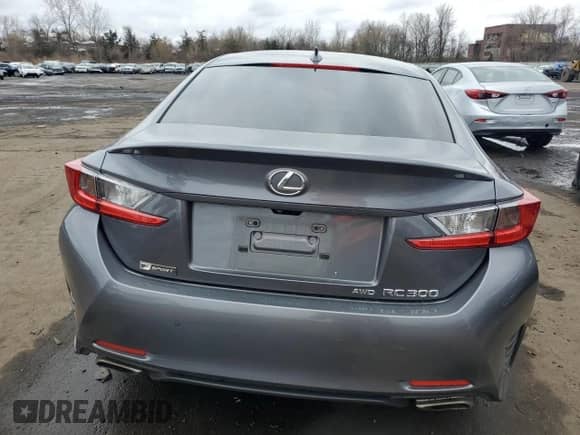 2017 Lexus RC 300 with VIN JTHSM5BC1H5003455, listed as a Copart auction lot 52736165 with 64,281 mi miles and Salvage title. Bid and sale history available at DreamBid. Image 6.