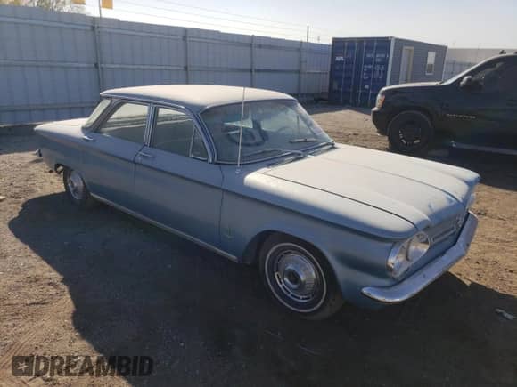 1962 Chevrolet Corvair with VIN 209690142921, listed as a Copart auction lot 73208724 with 10,913 mi miles and Clean title. Bid and sale history available at DreamBid. Image 4.