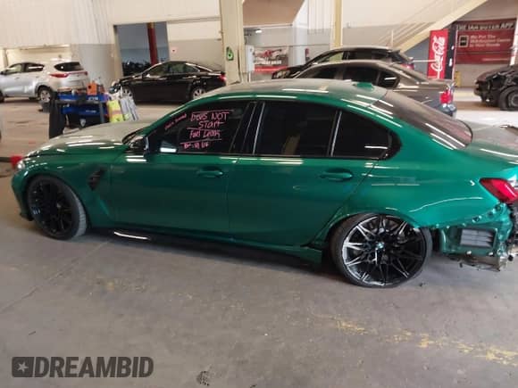 2024 BMW M3 Competition xDrive with VIN WBS43AY0XRFT45221, listed as a IAAI auction lot 42254646 with Not provided miles and . Bid and sale history available at DreamBid. Image 15.