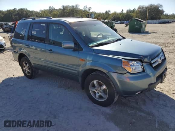 2006 Honda Pilot EX-L with VIN 5FNYF186X6B016054, listed as a Copart auction lot 87375935 with 243,432 mi miles and Non repairable. Bid and sale history available at DreamBid. Image 4.
