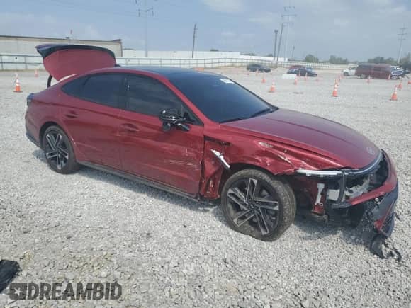 2025 Hyundai Sonata N Line с VIN KMHL54JC1SA431910, выставлен на аукционе Copart как лот 69011195 с пробегом 19 246 миль миль и Списание • Salvage title. История ставок и продаж доступна на DreamBid. Изображение 4.