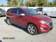 2020 Chevrolet Equinox Premier with VIN 3GNAXNEV1LS510489, listed as a Copart auction lot 71684135 with 43,622 mi miles and Salvage title. Bid and sale history available at DreamBid. Image 4.