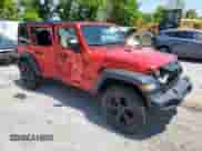 2022 Jeep Wrangler Unlimited Willys with VIN 1C4HJXDN2NW273623, listed as a Copart auction lot 58069475 with 29,204 mi miles and Salvage title. Bid and sale history available at DreamBid. Image 4.