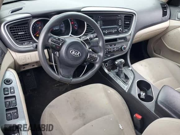 2015 Kia Optima LX with VIN 5XXGM4A77FG420299, listed as a Copart auction lot 82041925 with 189,291 mi miles and Salvage title. Bid and sale history available at DreamBid. Image 8.