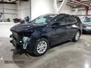 2020 Chevrolet Equinox LT z VIN 2GNAXUEV4L6165502, wystawiony jako Copart lot #87192805 z przebiegiem 30 960 mil mil oraz Szkoda całkowita • Salvage title. Historia ofert i sprzedaży dostępna na DreamBid. Obrazek 1.