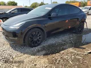 2021 Tesla Model Y Long Range with VIN 5YJYGDEE2MF064980, listed as a Copart auction lot 70505274 with 46,430 mi miles and Salvage title. Bid and sale history available at DreamBid. Image 1.