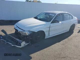 2017 BMW 3 Series 340i xDrive with VIN WBA8B7C36HK806546, listed as a Copart auction lot 76159134 with 105,164 mi miles and Salvage title. Bid and sale history available at DreamBid. Image 1.