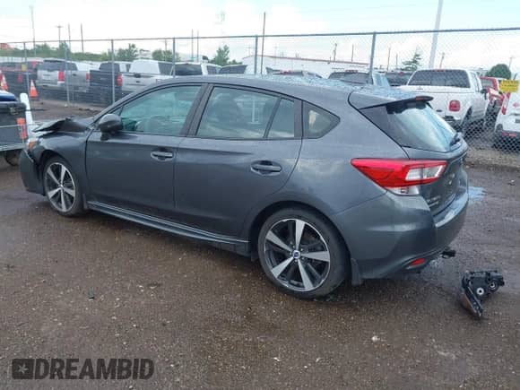 2018 Subaru Impreza Special Sports with VIN 4S3GTAM67J3712029, listed as a IAAI auction lot 42978470 with 73,342 mi miles and . Bid and sale history available at DreamBid. Image 3.