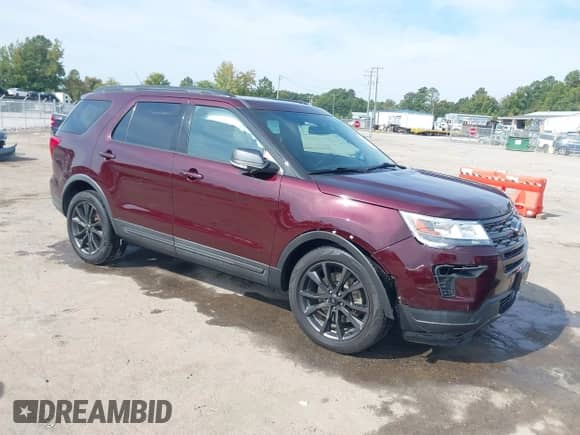 2018 Ford Explorer XLT with VIN 1FM5K7D85JGC92161, listed as a IAAI auction lot 43275695 with 77,170 mi miles and . Bid and sale history available at DreamBid. Image 1.