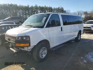 2023 Chevrolet Express Passenger LS с VIN 1GAZGNFP7P1234198, выставлен на аукционе Copart как лот 85733764 с пробегом 18 464 миль миль и На запчасти • Non repairable. История ставок и продаж доступна на DreamBid. Изображение 1.