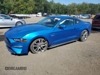 2019 Ford Mustang GT z VIN 1FA6P8CF5K5122739, wystawiony jako Copart lot #71395935 z przebiegiem 64 774 mil mil oraz Szkoda całkowita • Salvage title. Historia ofert i sprzedaży dostępna na DreamBid. Obrazek 1.