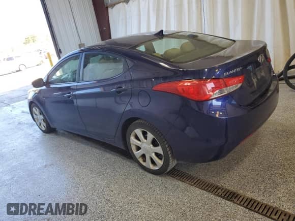 2013 Hyundai Elantra Limited with VIN 5NPDH4AE5DH236714, listed as a Copart auction lot 84788895 with 136,023 mi miles and Salvage title. Bid and sale history available at DreamBid. Image 2.