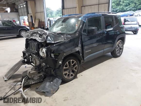 2018 Jeep Renegade Latitude with VIN ZACCJBBB7JPG72072, listed as a IAAI auction lot 42643680 with 132,530 mi miles and . Bid and sale history available at DreamBid. Image 17.