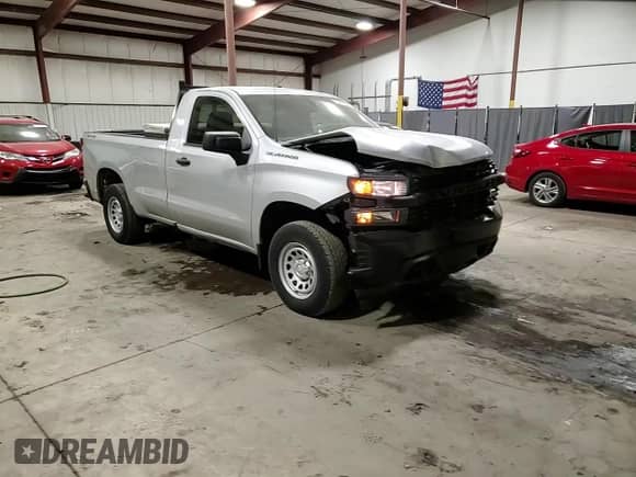 2020 Chevrolet Silverado 1500 Work Truck with VIN 3GCNYAEH3LG196292, listed as a Copart auction lot 83449754 with 33,262 mi miles and Salvage title. Bid and sale history available at DreamBid. Image 14.