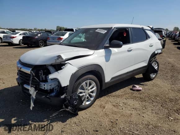 2024 Chevrolet TrailBlazer LS with VIN KL79MMS20RB087432, listed as a Copart auction lot 80888515 with 28,674 mi miles and Salvage title. Bid and sale history available at DreamBid. Image 1.