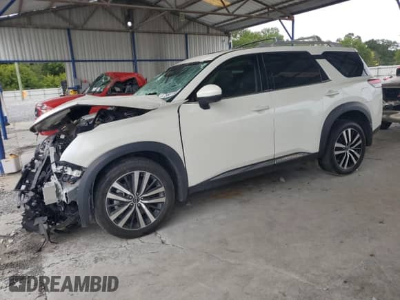 2024 Nissan Pathfinder Platinum with VIN 5N1DR3DKXRC247652, listed as a Copart auction lot 67586155 with Not provided miles and Salvage title. Bid and sale history available at DreamBid. Image 1.