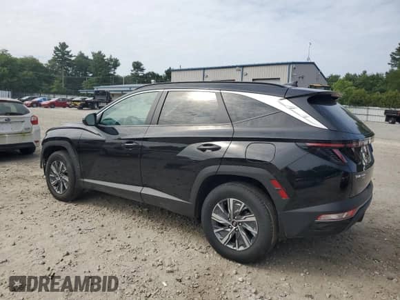 2022 Hyundai Tucson Blue with VIN KM8JBCA10NU025158, listed as a Copart auction lot 67602605 with 15,299 mi miles and Salvage title. Bid and sale history available at DreamBid. Image 2.