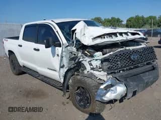 2021 Toyota Tundra SR5 with VIN 5TFDY5F16MX007619, listed as a IAAI auction lot 42908223 with 57,118 mi miles and . Bid and sale history available at DreamBid. Image 1.
