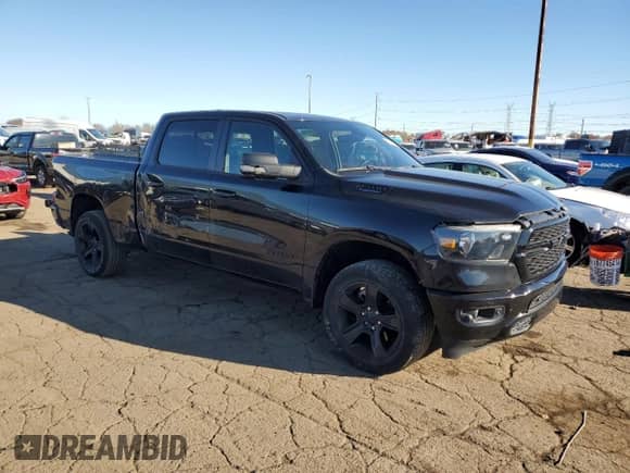 2022 Ram 1500 Big Horn with VIN 1C6RRFMGXNN195386, listed as a Copart auction lot 79891094 with Not provided miles and Non repairable. Bid and sale history available at DreamBid. Image 4.