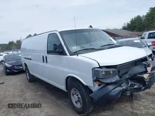 2023 Chevrolet Express Cargo with VIN 1GCWGBFP0P1104904, listed as a IAAI auction lot 41891872 with 12,433 mi miles and . Bid and sale history available at DreamBid. Image 1.