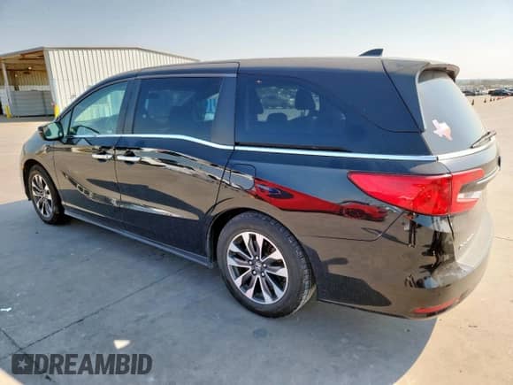 2021 Honda Odyssey EX-L с VIN 5FNRL6H73MB010550, выставлен на аукционе Copart как лот 80810675 с пробегом 90 764 миль миль и Списание • Salvage title. История ставок и продаж доступна на DreamBid. Изображение 2.