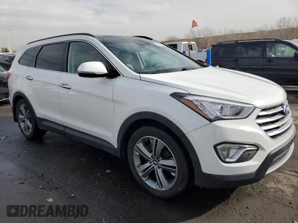 2016 Hyundai Santa Fe SE with VIN KM8SR4HFXGU134009, listed as a Copart auction lot 43274285 with 93,806 mi miles and Clean title. Bid and sale history available at DreamBid. Image 4.