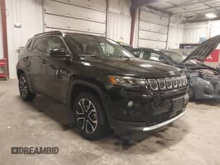 2022 Jeep Compass High Altitude with VIN 3C4NJDCB5NT233969, listed as a IAAI auction lot 42034557 with 23,257 mi miles and . Bid and sale history available at DreamBid. Image 1.