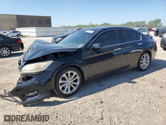 2014 Honda Accord Touring z VIN 1HGCR2F97EA805971, wystawiony jako Copart lot #55826125 z przebiegiem 205 472 mil mil oraz Szkoda całkowita • Salvage title. Historia ofert i sprzedaży dostępna na DreamBid. Obrazek 1.