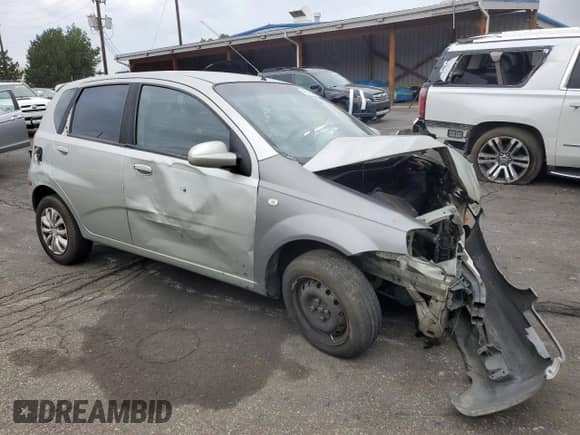 2005 Chevrolet Aveo LS with VIN KL1TD626X5B309614, listed as a Copart auction lot 66875445 with Not provided miles and Salvage title. Bid and sale history available at DreamBid. Image 4.