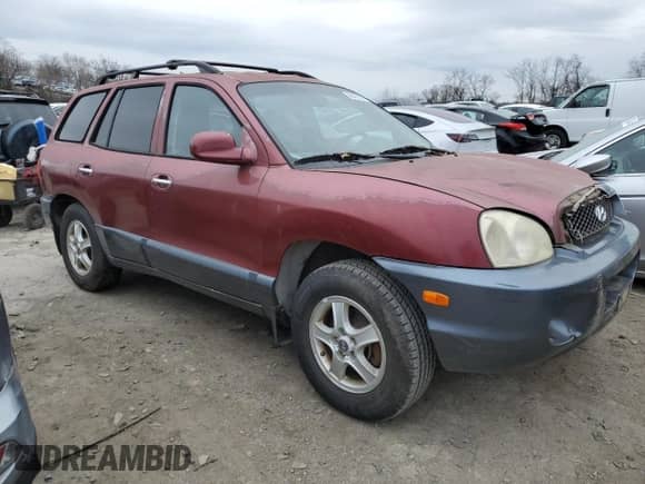 2002 Hyundai Santa Fe GLS z VIN KM8SC73D22U153199, wystawiony jako Copart lot #86425594 z przebiegiem 252 992 mil mil oraz Nie do naprawy • Non repairable. Historia ofert i sprzedaży dostępna na DreamBid. Obrazek 4.