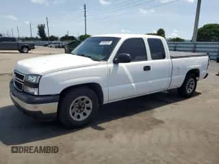 2006 Chevrolet Silverado 1500 Work Truck z VIN 1GCEC19X76Z186496, wystawiony jako Copart lot #59092065 z przebiegiem 37 578 mil mil oraz Czysty tytuł • Clean title. Historia ofert i sprzedaży dostępna na DreamBid. Obrazek 1.