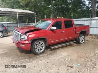2018 GMC Sierra 1500 Denali with VIN 3GTU2PEJ2JG357277, listed as a Copart auction lot 68928975 with 75,560 mi miles and Salvage title. Bid and sale history available at DreamBid. Image 1.