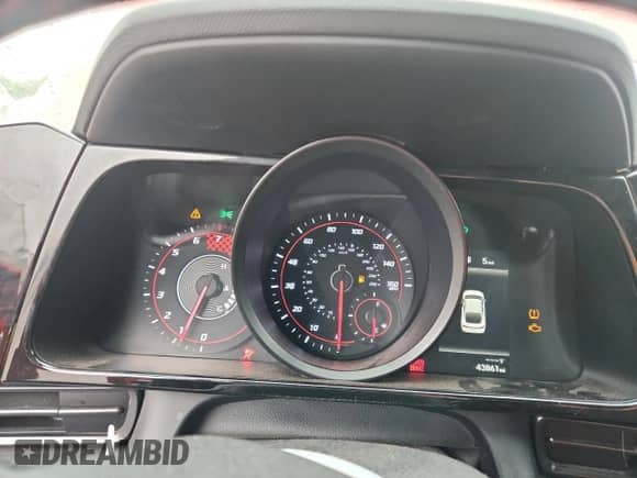 2021 Hyundai Elantra N Line with VIN KMHLR4AF8MU200261, listed as a Copart auction lot 82443345 with 43,861 mi miles and Salvage title. Bid and sale history available at DreamBid. Image 9.