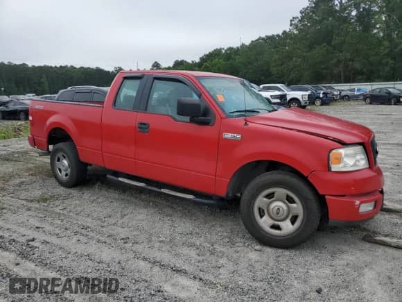 2005 Ford F-150 STX with VIN 1FTRX12W45NB87036, listed as a Copart auction lot 80312105 with Not provided miles and Non repairable. Bid and sale history available at DreamBid. Image 4.