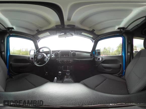 2022 Jeep Wrangler Sport S with VIN 1C4GJXAG0NW145642, listed as a IAAI auction lot 42112670 with 8,737 mi miles and . Bid and sale history available at DreamBid. Image 18.