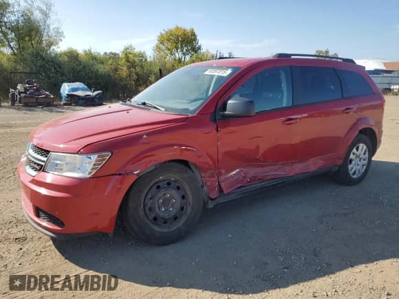 2019 Dodge Journey SE Value with VIN 3C4PDCAB6KT789412, listed as a Copart auction lot 80897015 with 67,159 mi miles and Salvage title. Bid and sale history available at DreamBid. Image 1.