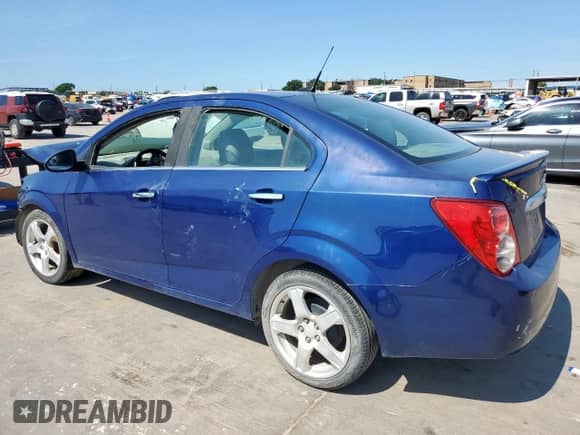2014 Chevrolet Sonic LTZ with VIN 1G1JE5SB0E4202816, listed as a Copart auction lot 65922905 with Not provided miles and Salvage title. Bid and sale history available at DreamBid. Image 2.