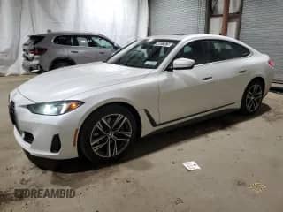 2025 BMW 4 Series 430i xDrive with VIN WBA33FB01SFU24563, listed as a Copart auction lot 46817575 with 2,484 mi miles and Clean title. Bid and sale history available at DreamBid. Image 1.