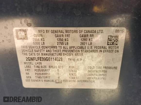 2016 Chevrolet Equinox LT with VIN 2GNFLFE39G6114028, listed as a Copart auction lot 85371815 with 148,907 mi miles and Salvage title. Bid and sale history available at DreamBid. Image 13.