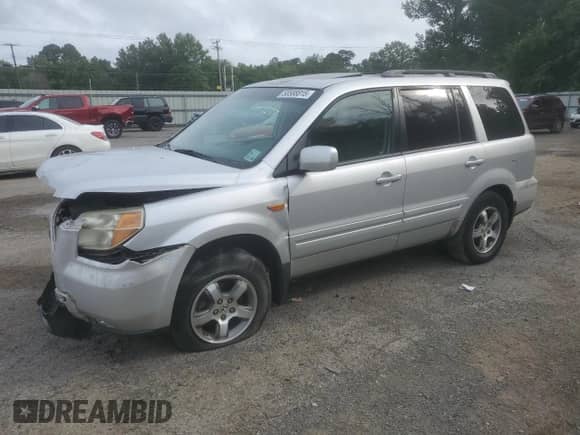 2006 Honda Pilot EX-L z VIN 5FNYF28716B041441, wystawiony jako Copart lot #58588815 z przebiegiem Nie podano mil oraz Szkoda całkowita • Salvage title. Historia ofert i sprzedaży dostępna na DreamBid. Obrazek 1.