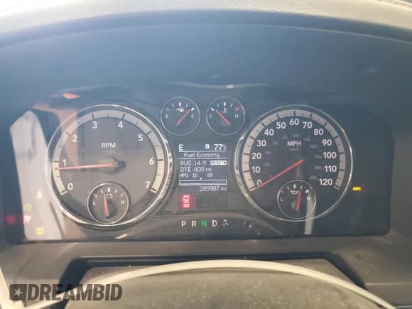 2011 Ram 1500 Big Horn with VIN 1D7RV1CT2BS624917, listed as a Copart auction lot 66398205 with 289,987 mi miles and Non repairable. Bid and sale history available at DreamBid. Image 9.