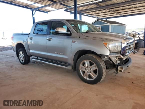 2008 Toyota Tundra Limited with VIN 5TFEV581X8X057522, listed as a Copart auction lot 82625225 with 143,500 mi miles and Salvage title. Bid and sale history available at DreamBid. Image 4.