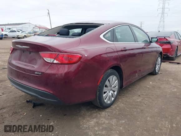 2016 Chrysler 200 Touring with VIN 1C3CCCFB7GN177001, listed as a IAAI auction lot 41749764 with 103,616 mi miles and . Bid and sale history available at DreamBid. Image 4.