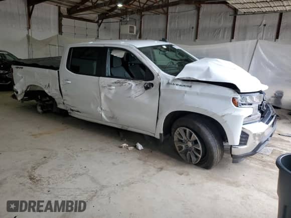 2022 Chevrolet Silverado 1500 LT with VIN 1GCPYJEK3NZ238340, listed as a Copart auction lot 52849925 with Not provided miles and Salvage title. Bid and sale history available at DreamBid. Image 4.